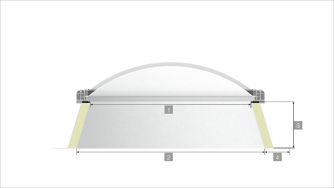 Rooflight F100 Circular Cross-section  LAMILUX Rooflight F100 Circular Cross-section