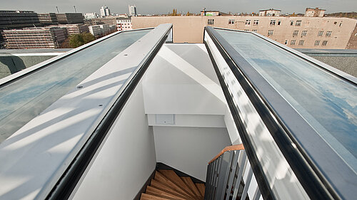 LAMILUX Flat Roof Access Hatch Comfort Duo - Residental Building Chaussee Street, Berlin