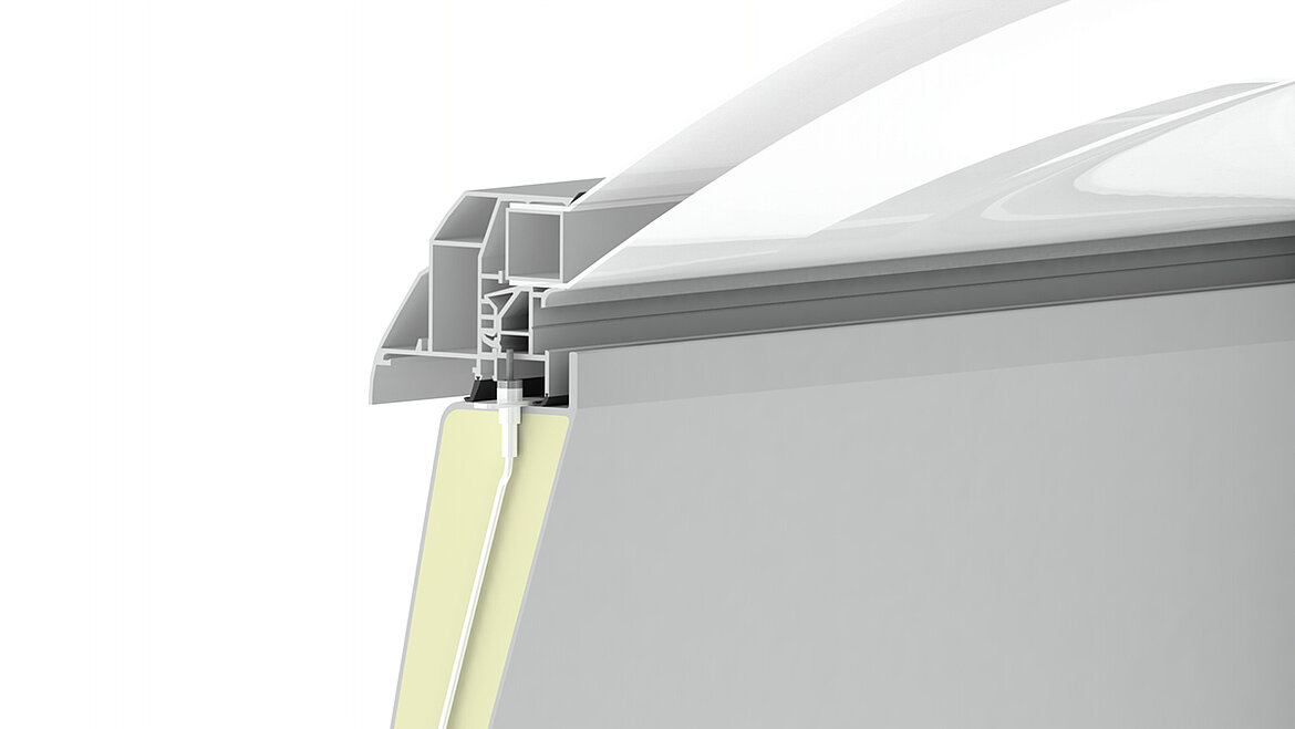 Rooflight F100 W Reed contact LAMILUX Rooflight F100 W Reed contact