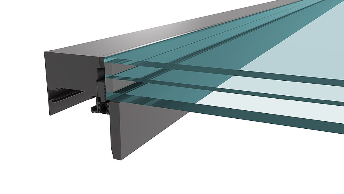 LAMILUX Modular Glass Skylight MS78 triple-layered solar insulation glass LAMILUX Modular Glass Skylight MS78 triple-layered solar insulation glass