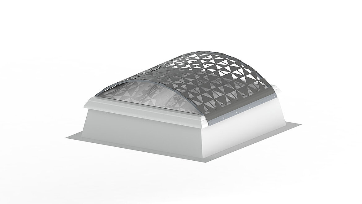 Rooflight F100 Solar protection with deciduous tree effect LAMILUX Rooflight F100 Solar protection with deciduous tree effect