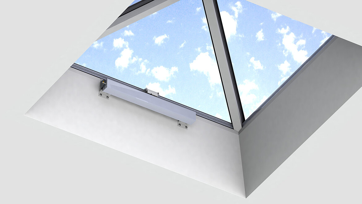 Chain-driven opener 230 V – also available as a concealed chain drive opener including concealed cable routing (24 V on request)