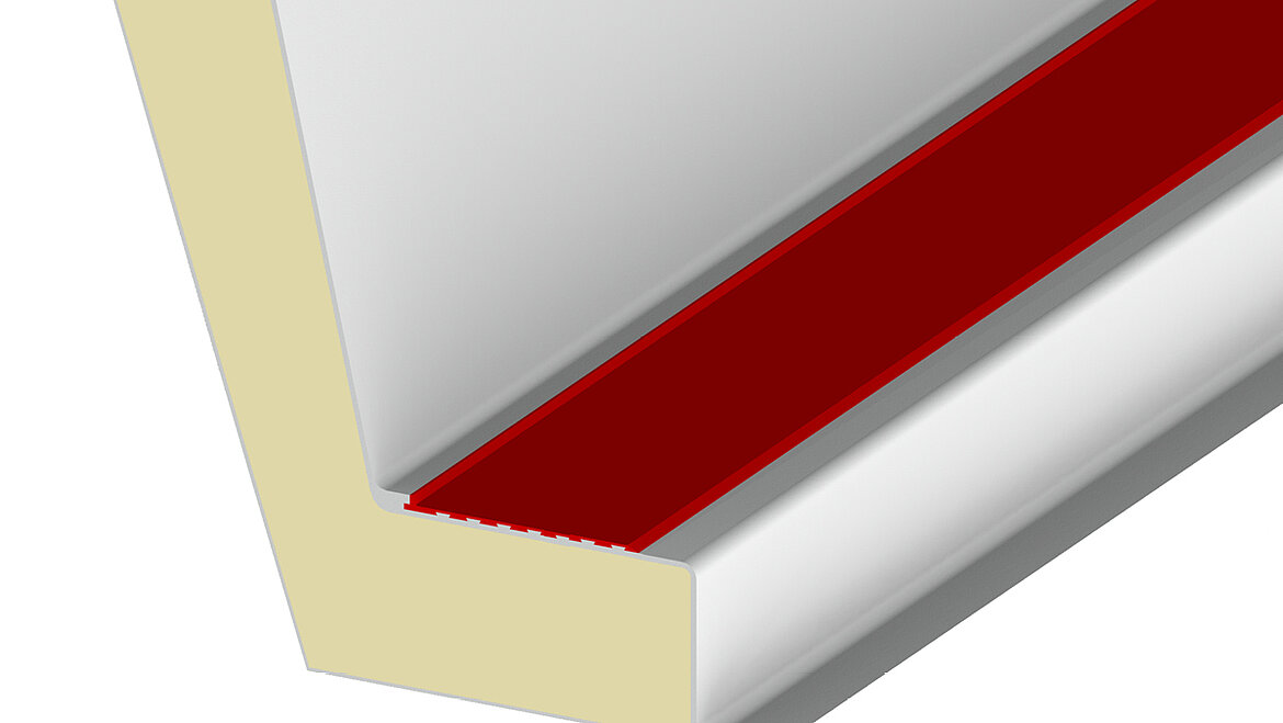 Rooflight F100 W connection rail LAMILUX Rooflight F100 W connection rail