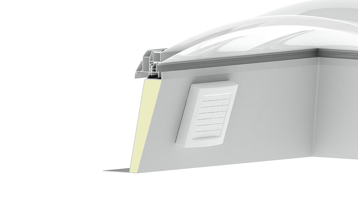 Rooflight F100 W Small space ventilation unit LAMILUX Rooflight F100 W Small space ventilation unit