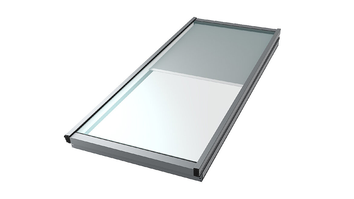 LAMILUX Modular Glass Skylight MS78, internal sun protection LAMILUX Modular Glass Skylight, internal sun protection