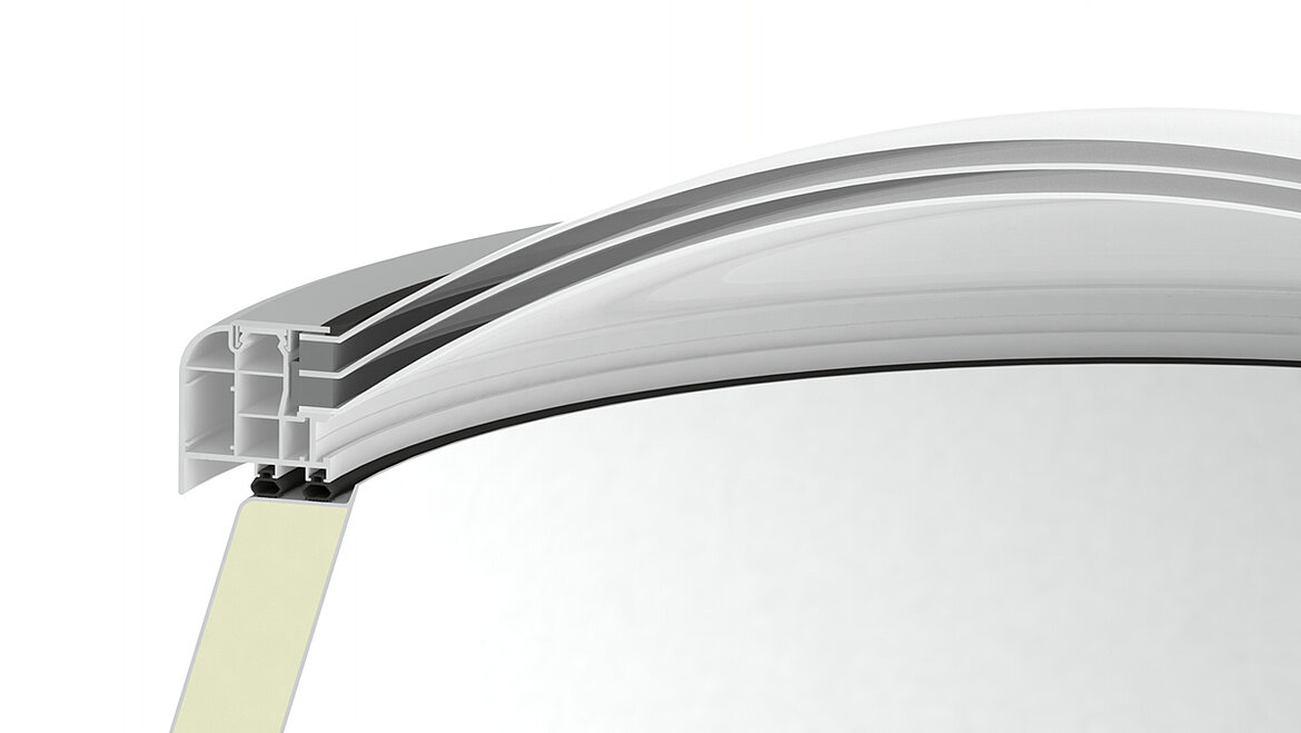 LAMILUX Rooflight F100 Circular glazing triple layered LAMILUX Rooflight F100 Circular glazing