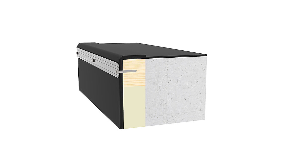 Installation on concrete upstand Modular Glass Skylight Installation on concrete upstand