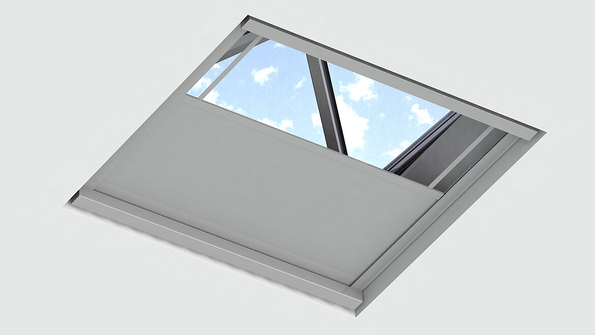 Internal sun protection with safety tie bars