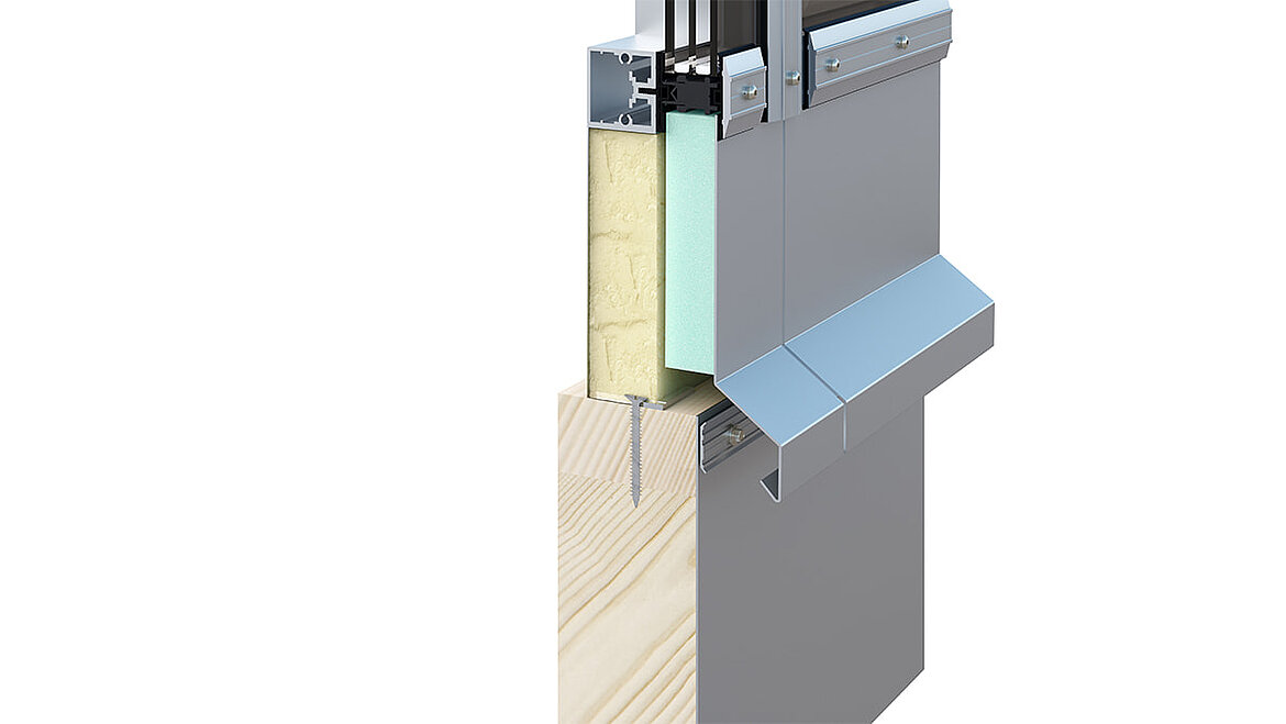 Installation on wood upstand