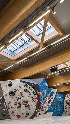 LAMILUX Continous Rooflight B - Climbing hall Telfs