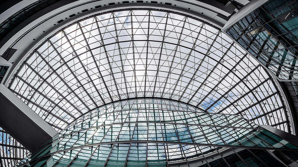 Unique glass architecture as building roof | insights by LAMILUX